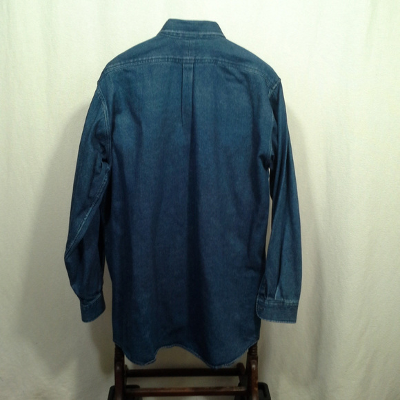 Hard Rock Café Stockholm shirt Size L Denim Blue - Picture 4 of 8